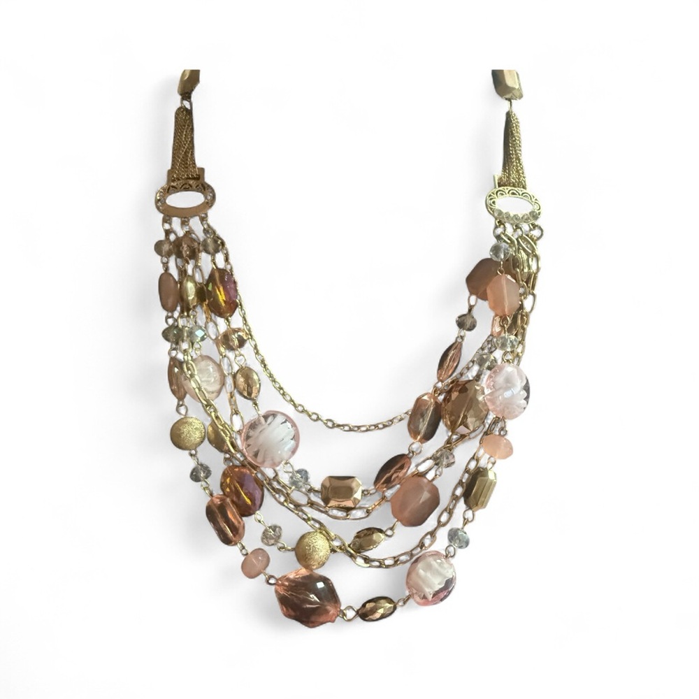 💎 Elegant BOCAR Pink Gem & Rhinestone Adjustable Necklace | NWT